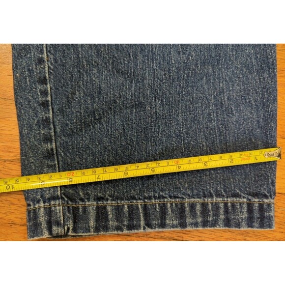 BUM Equipment Baggy Overalls Y2K HipHop Style VTG 90s SpellOut Blue Denim Sz XL - Picture 2 of 10